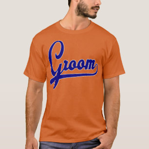 T-shirt Équipe Groomvintage baseball groomsmen bachelor pa