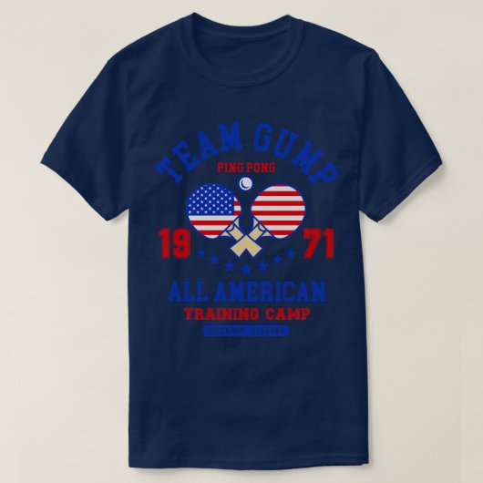 T-shirt Équipe Gump Ping Pong (Design devant)