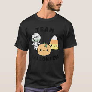 T-shirt Équipe Halloween Kawaii Mummy Candy Corn Citrouill