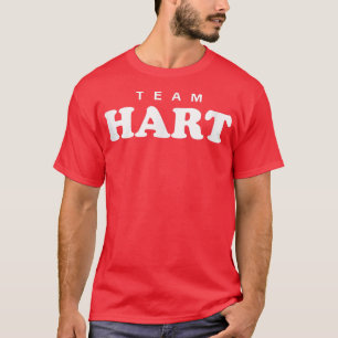 T-shirt Équipe Hart Nom personnalisé Mariée Marié Famille 