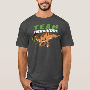 T-shirt Équipe Herbivore Dinosaur Dinosaure Vegan Vegetari