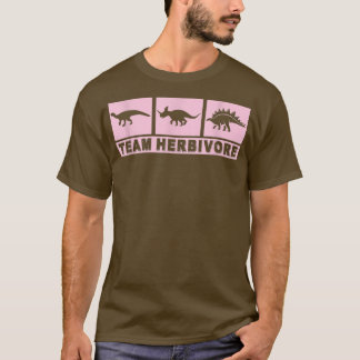 T-shirt Équipe Herbivore Dinosaur Vegan Végétarien Plante 
