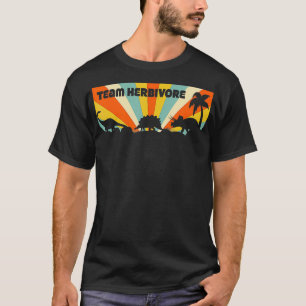 T-shirt Équipe Herbivore Dinosaur Vegetarian Vegetarian