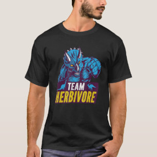 T-shirt Équipe Herbivore Vegan Dinosaur Végétariens et Veg
