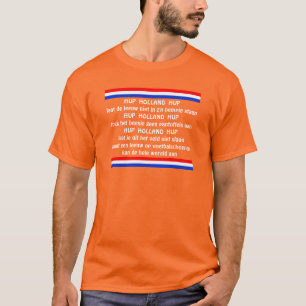 T-shirt Équipe hollandaise de football orange Chant Hup Ho