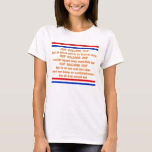 T-shirt Équipe hollandaise de football orange Chant Hup Ho