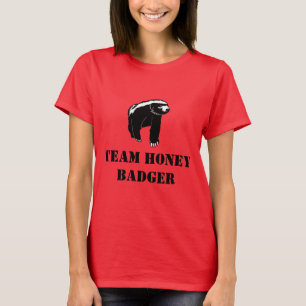 T-shirt Équipe Honey Badger Black Text Grand Design T-shi
