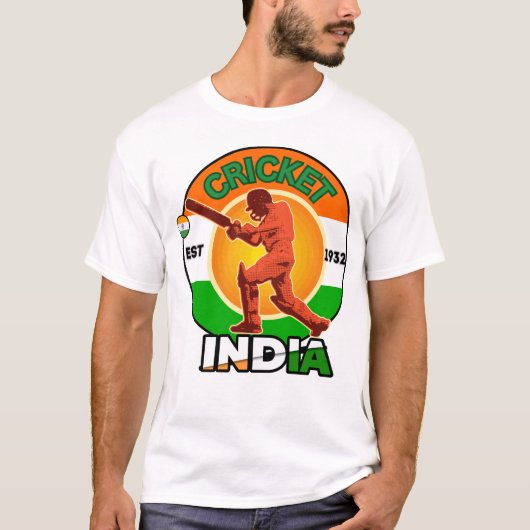 T-shirt Équipe Inde Cricket (Devant)