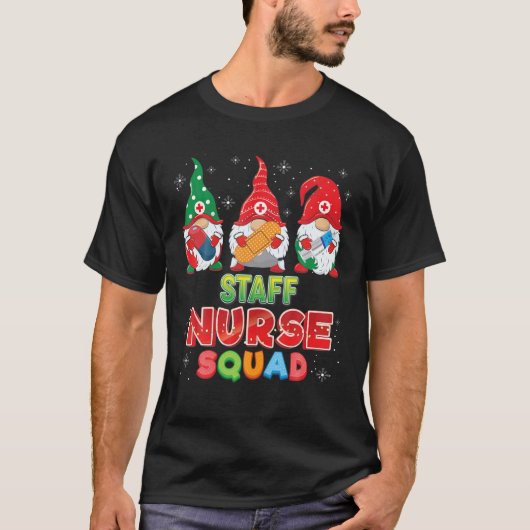 T-shirt Équipe Infirmière Gnomes de Noël Gn Sweater laide (Devant)
