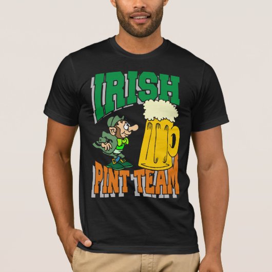 T-shirt Équipe irlandaise de pinte (Devant)
