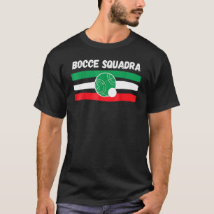 T-shirt Équipe Italienne BOCCE Ball SQUADRA Pour Bocce Pla
