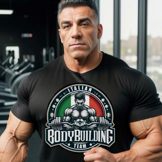 T-shirt Équipe italienne de musculation