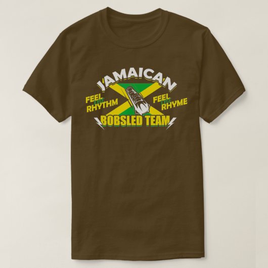 T-shirt Équipe jamaïcaine obsédée (Design devant)
