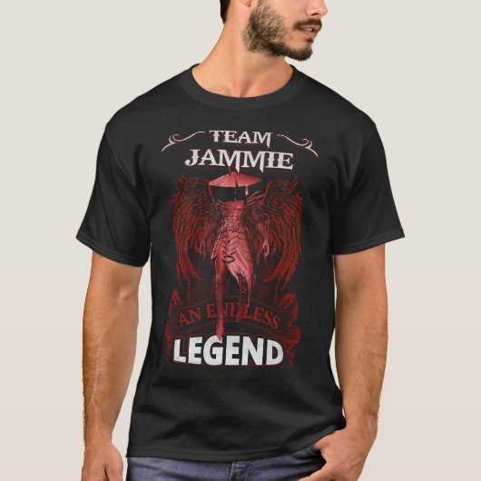 T-shirt Équipe JAMMIE - Une LÉGENDE infinie (Devant)