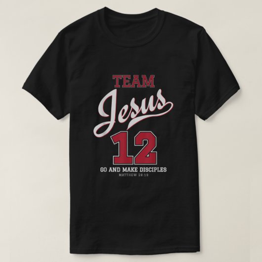 T-shirt Équipe Jésus et Baseball Jesus (Design devant)
