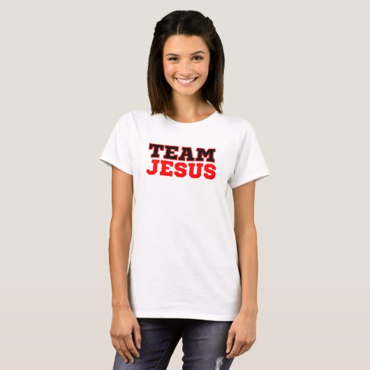 T-shirt Équipe Jésus foi chrétienne (Devant entier)