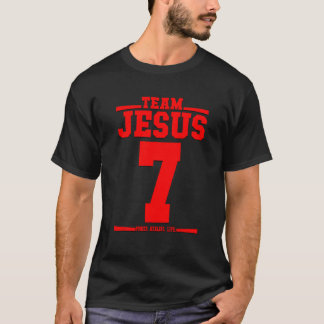 T-shirt Équipe Jésus Jersey 7 Son Nom Est Pouvoir Guérir L