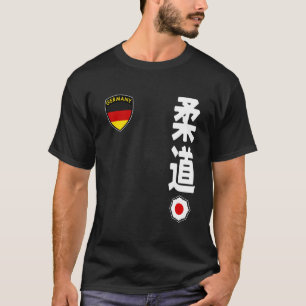 T-shirt Équipe Judo Drapeau Allemand Arts Martiaux Japonai