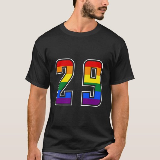 T-shirt Équipe junior uniforme numéroté Arc-en-ciel Numéro (Devant)
