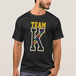 T-shirt Équipe K Maternelle Étudiante Retournée À L'École