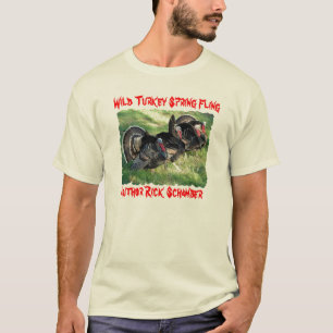 T-shirt Équipe la pièce en t de dinde, Fling. sauvage de