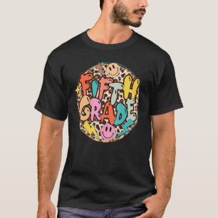 T-shirt Équipe Léopard de 5e année Enseignant de cinquième