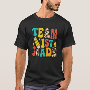 T-shirt Équipe Leopard Première Année Retour À L'École Bon