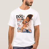T-Shirt Équipe Maman Chien – Blanc (Devant)