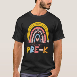 T-shirt Équipe Mare Rainbow Teacher Pré K Premier Jour De