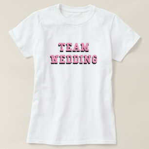 T-shirt Équipe Mariage Black Rose Texte Bride Bachelorette