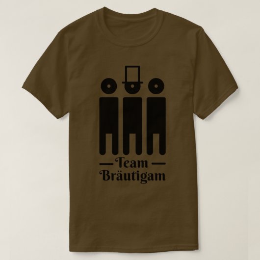 T-shirt Équipe marié 37 (Design devant)
