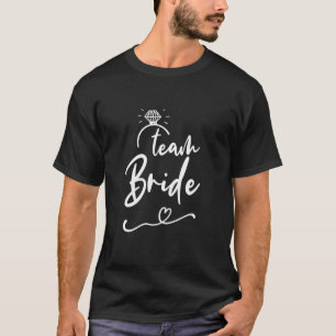 T-shirt Équipe Mariée Mignonne Femmes Enterrement de Vie d