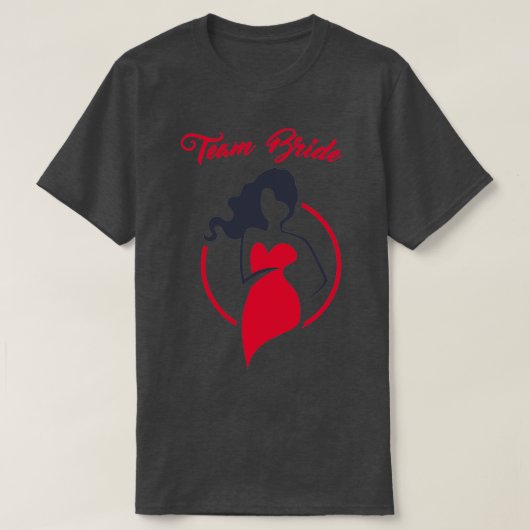 T-SHIRT ÉQUIPE MARIEEE LES FILLES VEULENT S'AMUSER (Design devant)