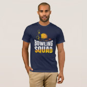 T-shirt Équipe masculine de Bowling Retro (Devant entier)