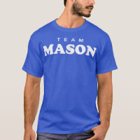 Équipe Mason Nom personnalisé Mariée Marié Famille