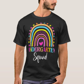 T-shirt Équipe Maternelle Équipe Arc-en-ciel Enseignant Él