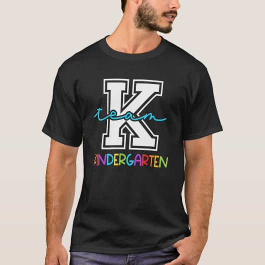 T-shirt Équipe maternelle Équipe K Enseignant élémentaire (Devant)