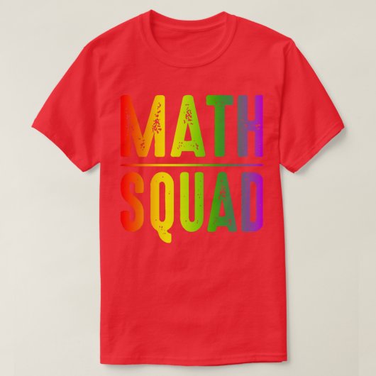 T-shirt Équipe mathématiques premier jour aller à l'école  (Design devant)