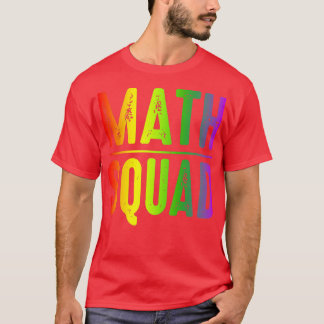 T-shirt Équipe mathématiques premier jour aller à l'école 