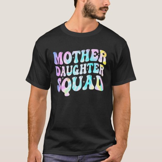 T-shirt Équipe Mère Fille Équipée Maman Mère Fille (Devant)