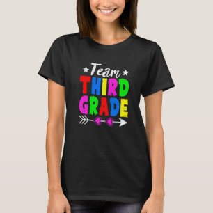 T-shirt Équipe Mignonne 3E Année Heureux Premier Jour De L