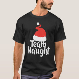 T-shirt Équipe mignonne Naughty Santa Hat Famille correspo