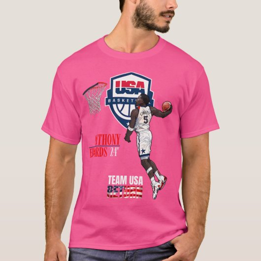 T-shirt Équipe nationale de basket-ball des États-Unis 202 (Devant)