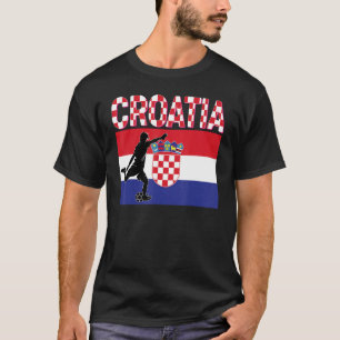 T-shirt Équipe Nationale De Croatie Football Mondial Footb