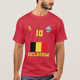 T-shirt Équipe nationale de football de Belgique #10 T-shi