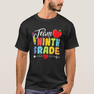 T-shirt Équipe Neuvième Année Crayon Retour À L'École Ense