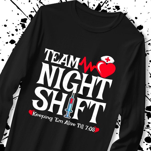 T-shirt Équipe Night Shift - Night Shift Nurft