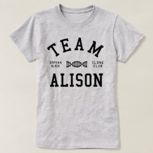 T-shirt Équipe noire orpheline Alison