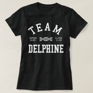 T-shirt Équipe noire orpheline Delphine