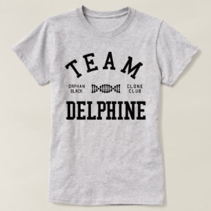T-shirt Équipe noire orpheline Delphine